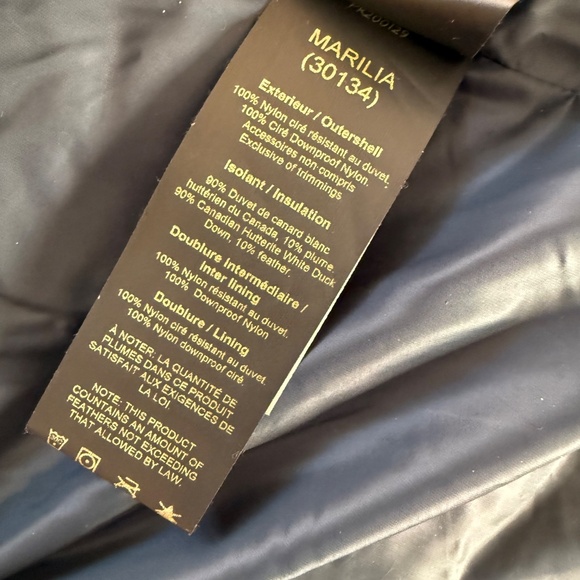 KANUK Mariilia Down White duck Puffer Parka Coat Jacket 800 fill Women M - Picture 8 of 14